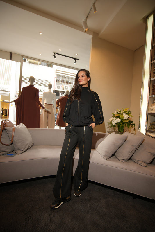 CALÇA MOLETOM ZÍPER KRONNE