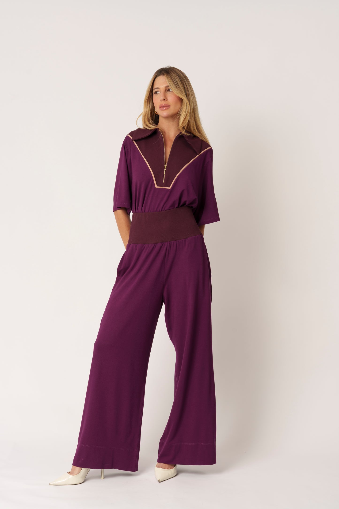 CONJUNTO BLUSA GOLA POLO E CALÇA KRONNE