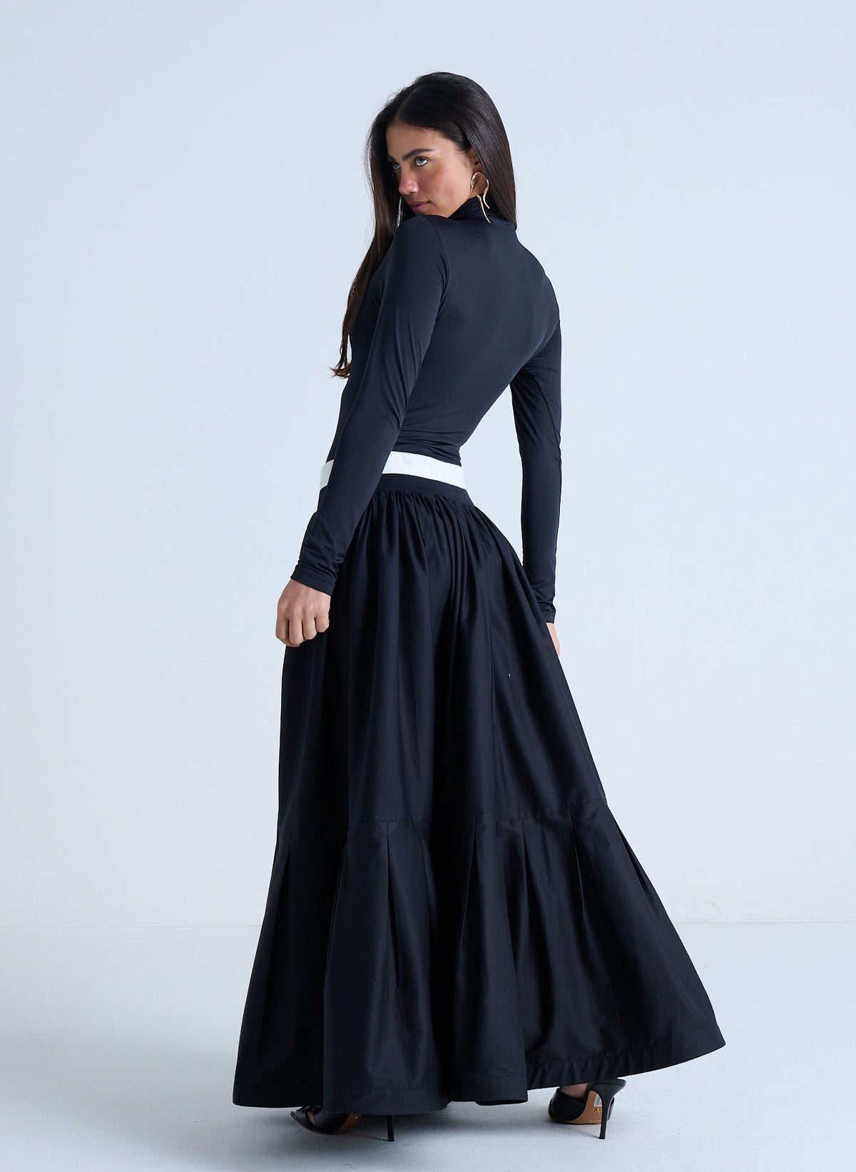 SAIA MIDI BABADO COM PREGAS E COS RETILINEA