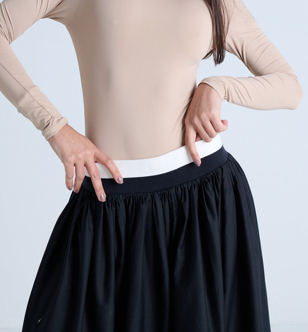 SAIA MIDI BABADO COM PREGAS E COS RETILINEA