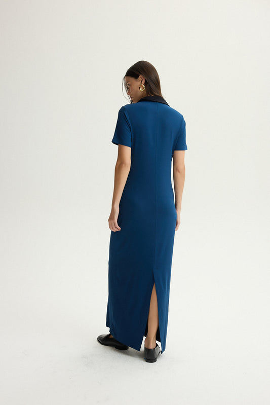 VESTIDO LONGUETE GOLA POLO KRONNE