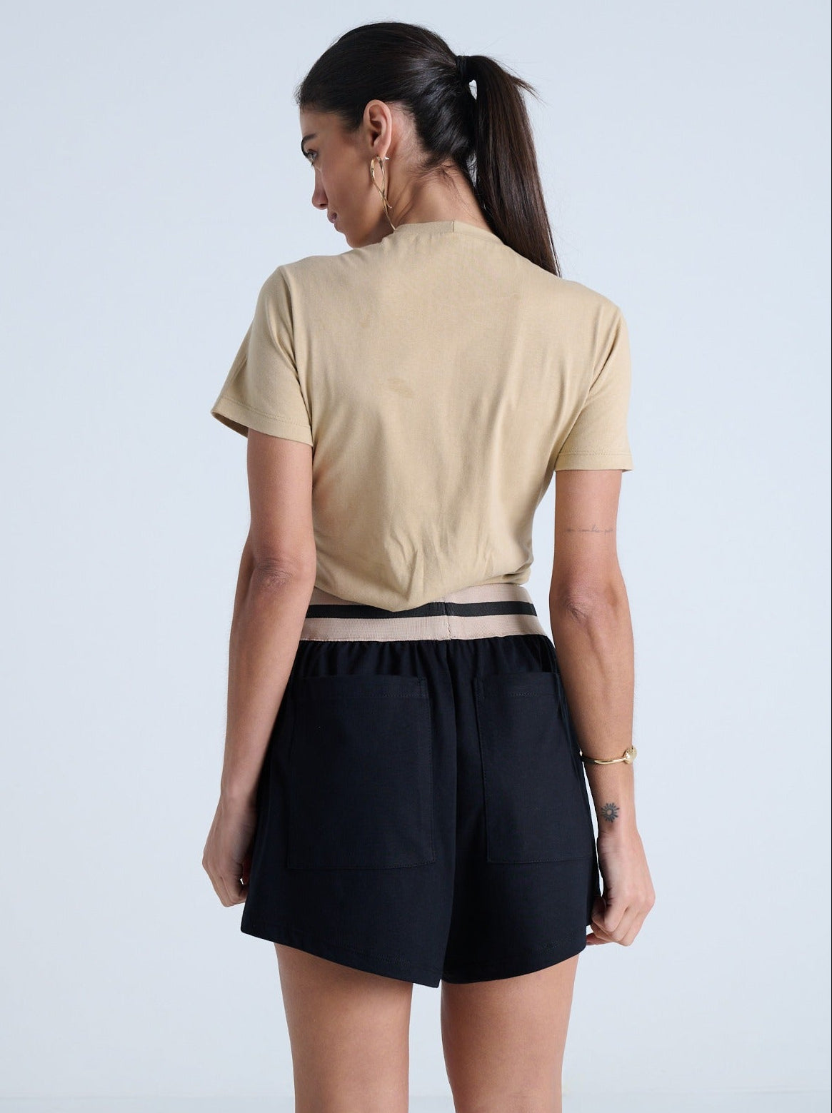 CONJUNTO BABYLOOK COM SILK E SHORT COM RETILINEA