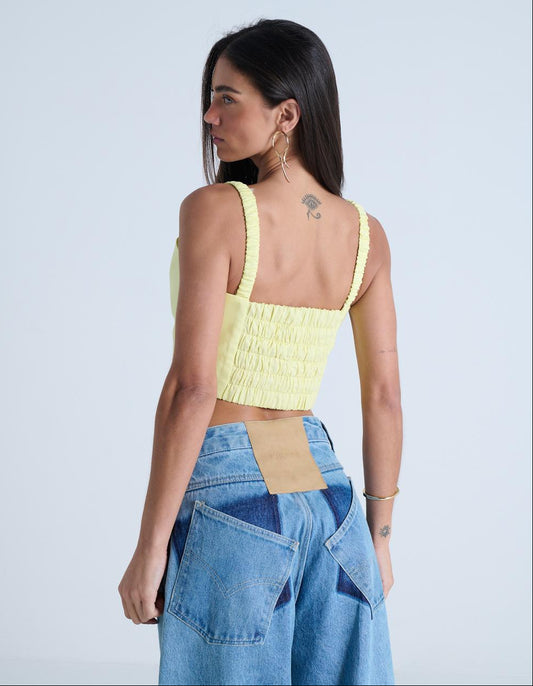 CROPPED CORSET COM ALÇA ELASTICO