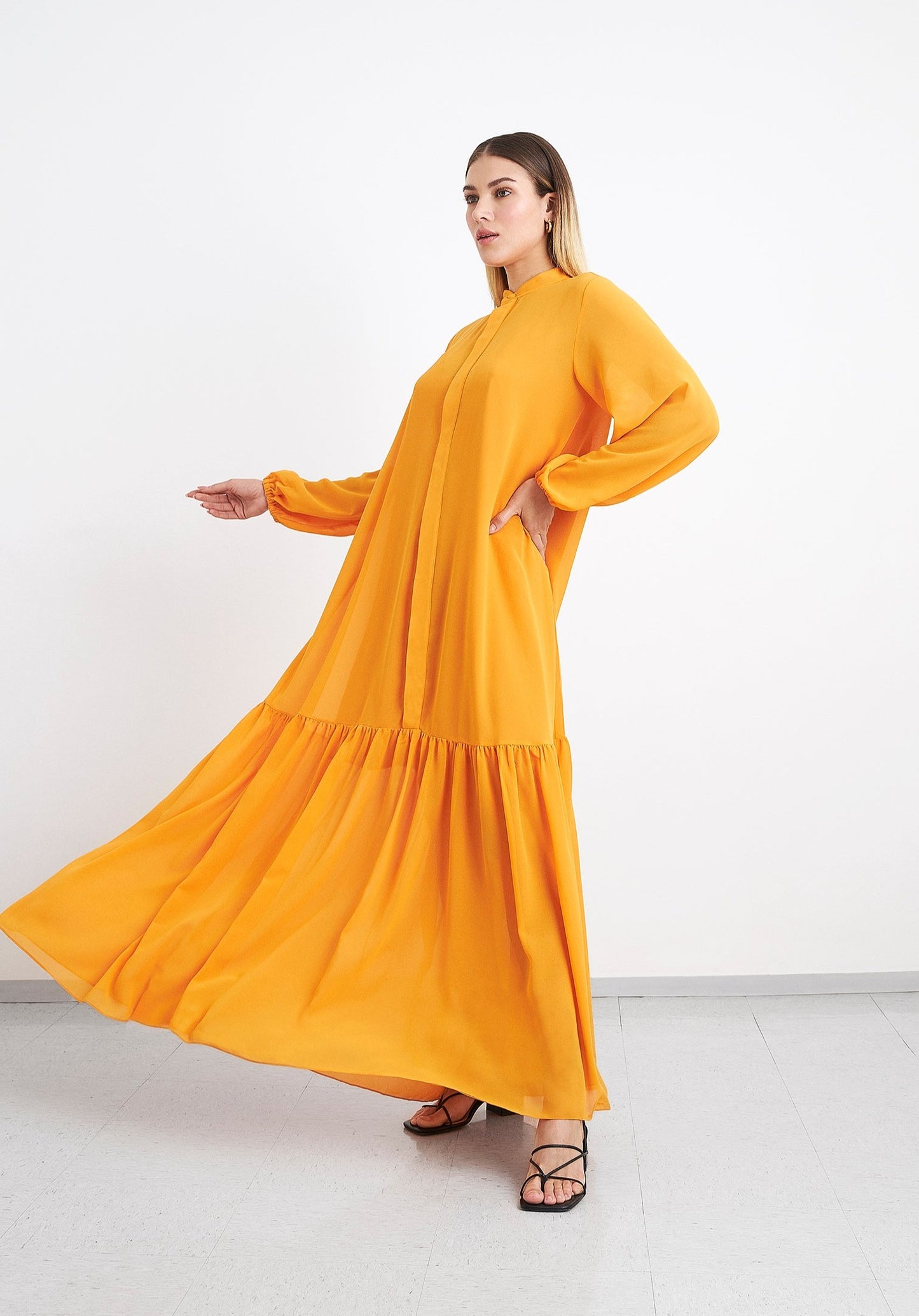 Vestido Chamise com Babado - Kronne