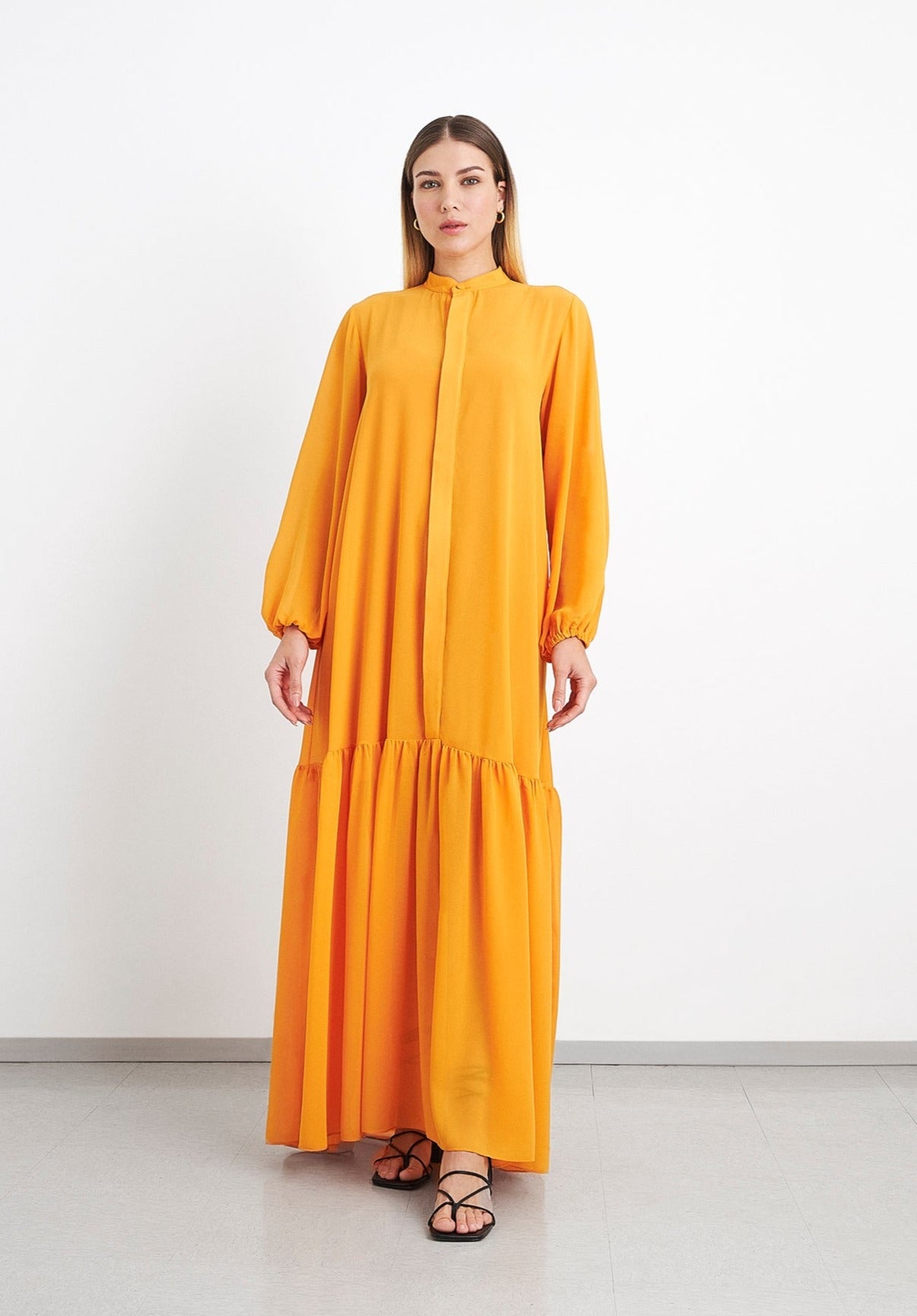 Vestido Chamise com Babado - Kronne