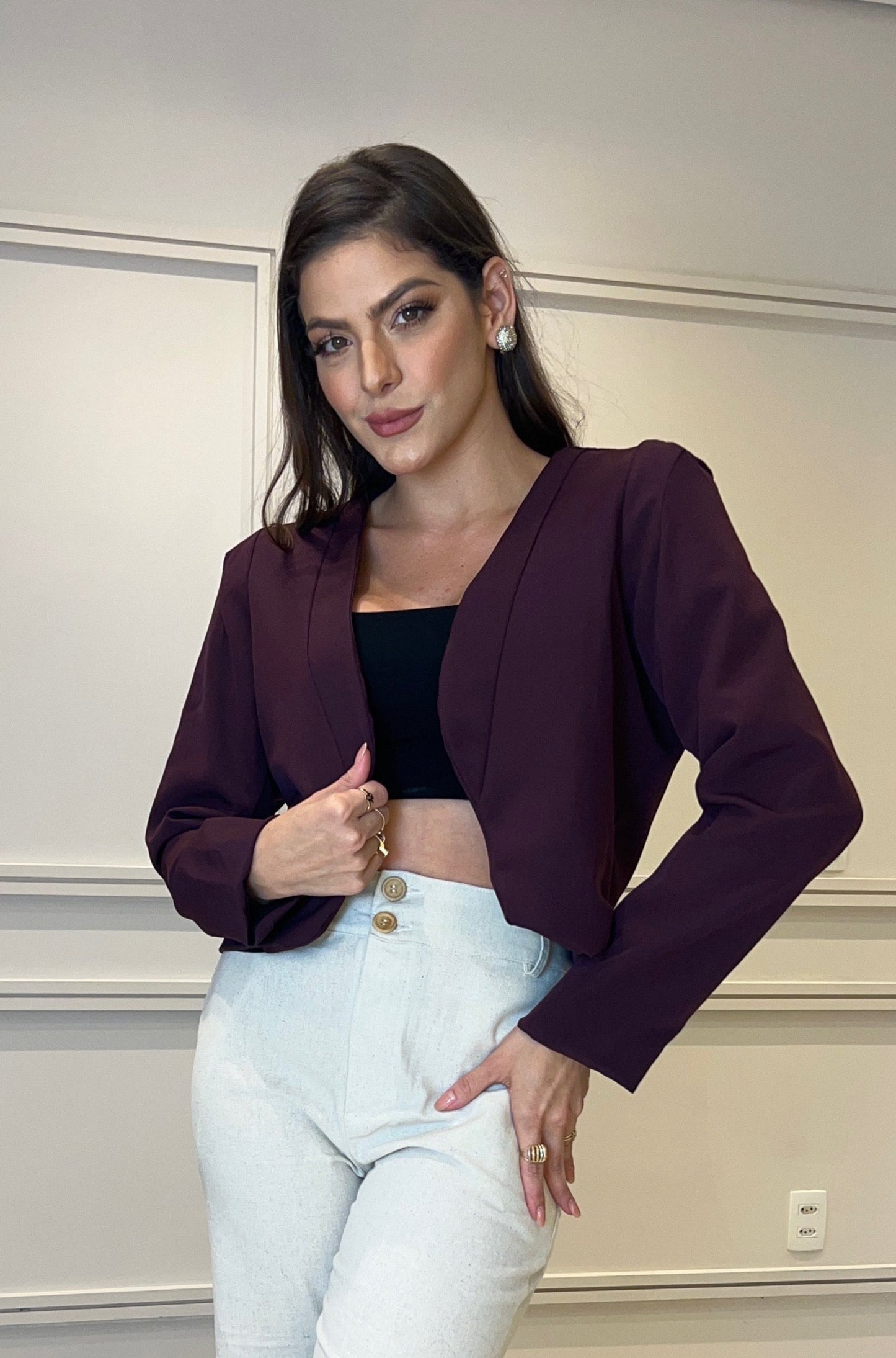 BLAZER CURTO MANGA LONGA KRONNE