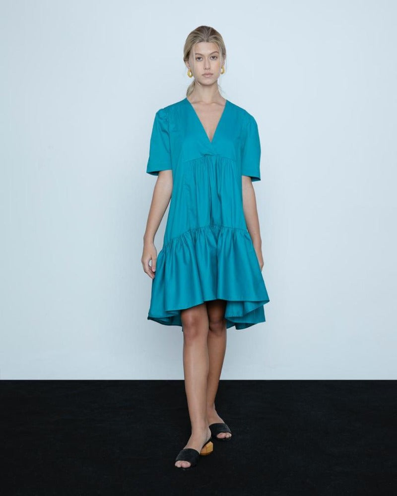 Short dress with cutouts