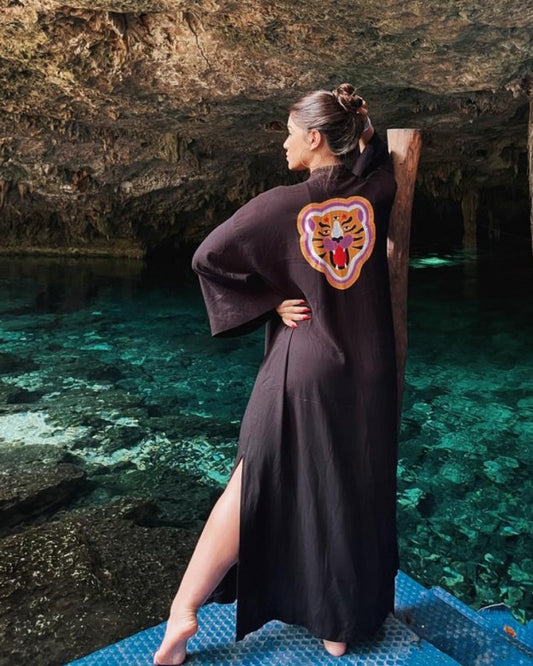 KIMONO KRONNE COM SILK