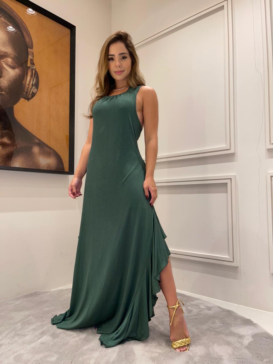 Vestido Longo com Argola - Kronne