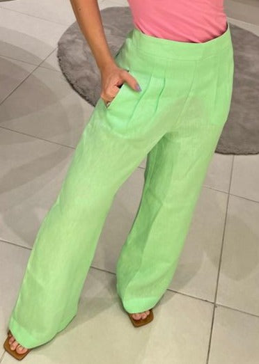 Pants w/ pleats and hanger pocket