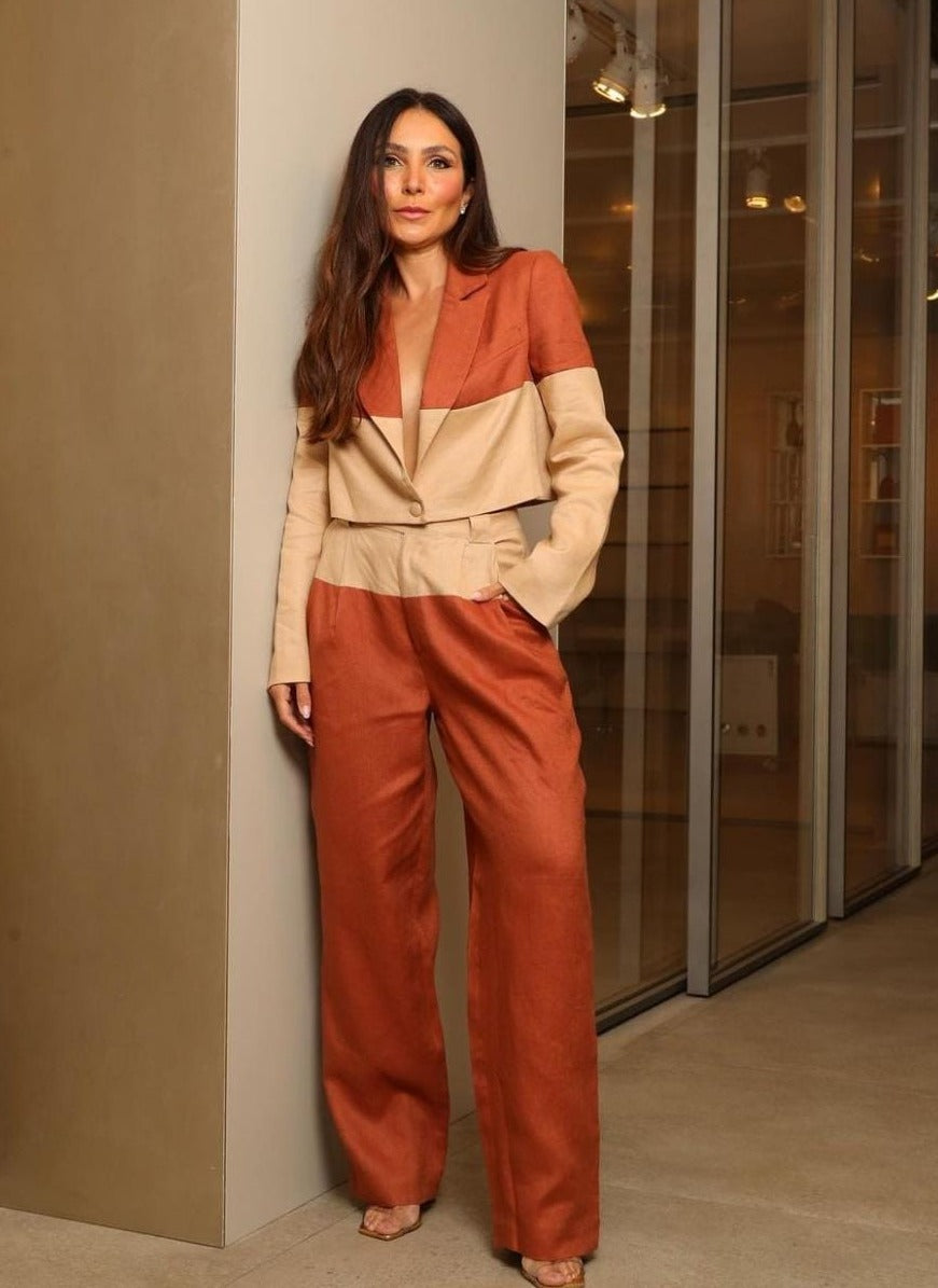 two-tone pants