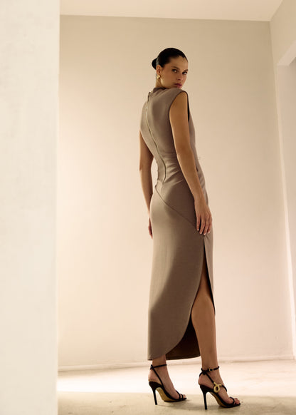 VESTIDO ASSIMÉTRICO MODAL KRONNE
