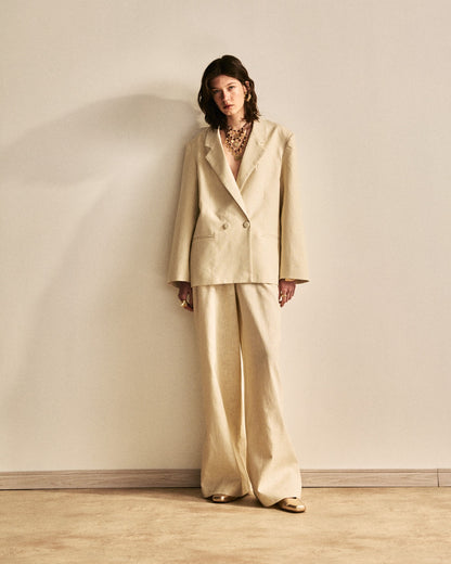 CALÇA ALFAIATARIA LINHO COM CÓS KRONNE