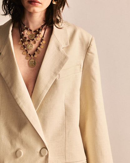 BLAZER OVER LINHO KRONNE