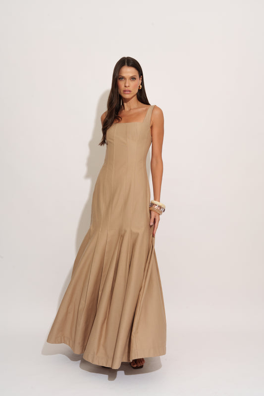 VESTIDO RECORTES E PREGAS KRONNE