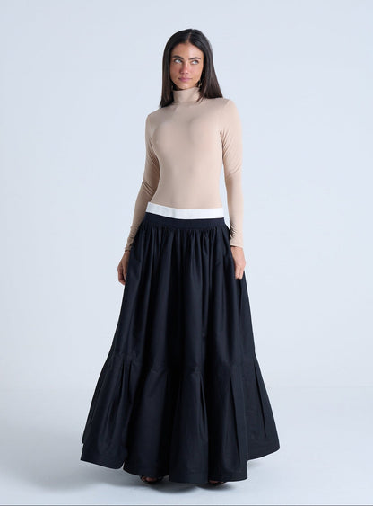 SAIA MIDI BABADO COM PREGAS E COS RETILINEA