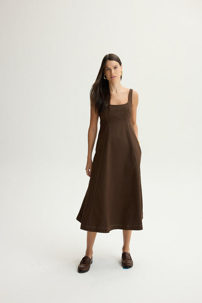 VESTIDO KRONNE MIDI NESGADO