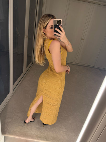 VESTIDO TUBINHO LONGO TRICÔ KRONNE