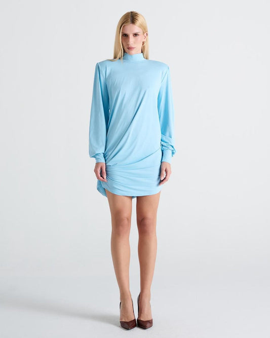 VESTIDO CURTO DRAPEADO KRONNE