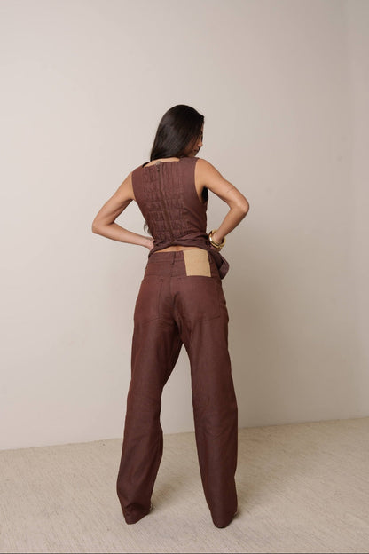 BLUSA PEPLUM COM LAPELA