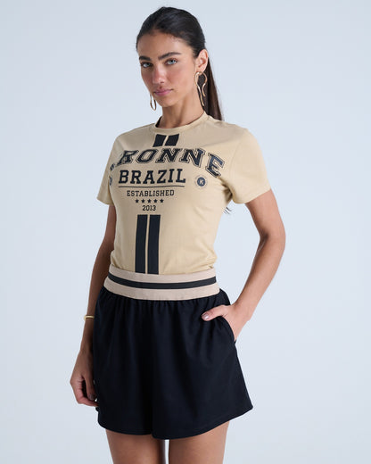 CONJUNTO BABYLOOK COM SILK E SHORT COM RETILINEA