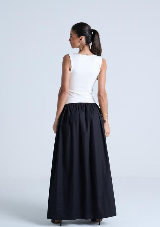 VESTIDO SAIA GODE ALÇA LARGA