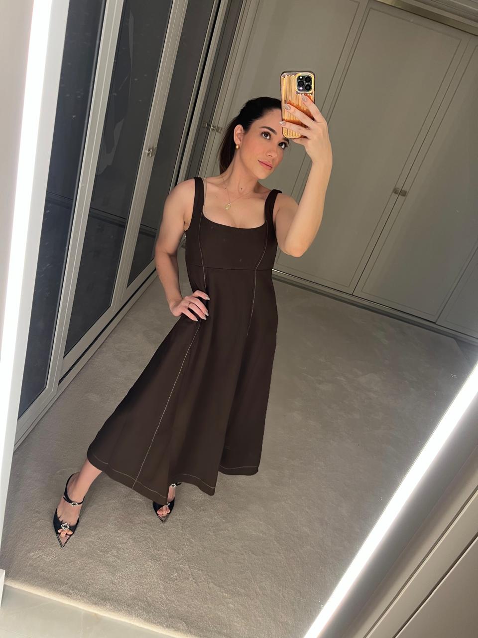VESTIDO KRONNE MIDI NESGADO