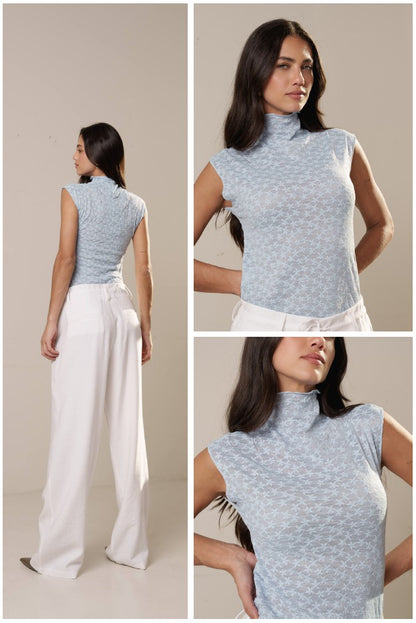 BLUSA GOLA ALTA RENDA KRONNE