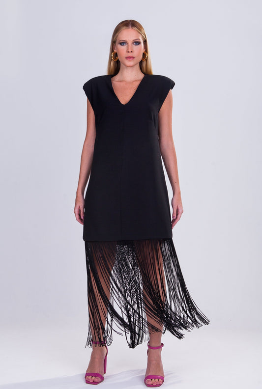 Longuete Dress w/ Fringes