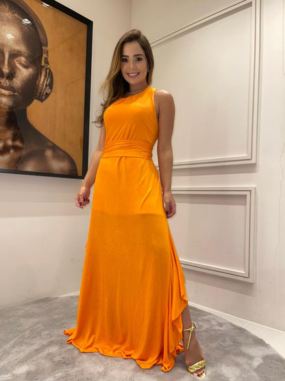 Vestido Longo com Argola